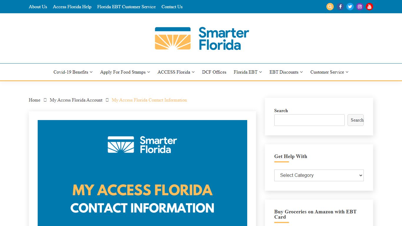 My Access Florida Contact Information - Smarter Florida
